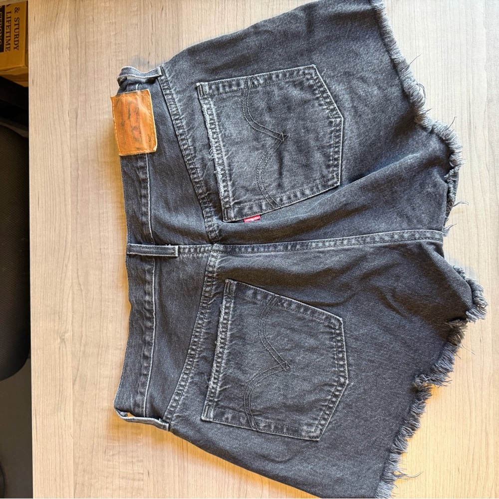 Black Levi’s Premium Denim Cutoff Shorts 32